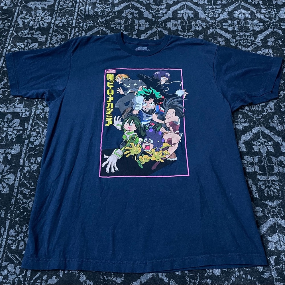 My Hero Academia Deku Class 1-A T-Shirt Blue Official Mens Size XL